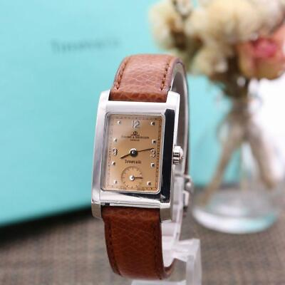 #ad Baume amp; Mercier Hampton Tiffany Ladies used watch analog Excellent Rectangle $870.04