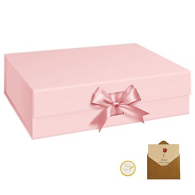 #ad #ad WARMGBOXCO Gift Boxes 10.4x7.5x3.1Inch1 Pcs Pink Gift Boxes with Lids for pre... $15.93