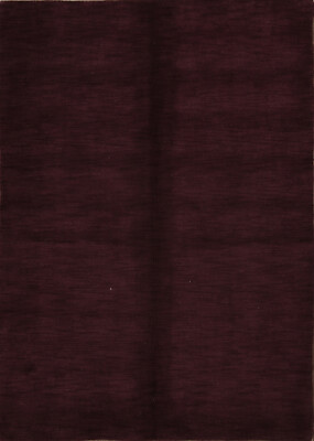 #ad Oriental Gabbeh Indian Rug Purple Handmade Wool 5x7 ft. $257.42