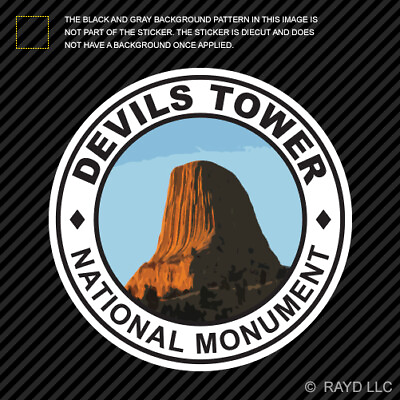 #ad Devils Tower National Monument Sticker Die Cut Vinyl travel hike camp wyoming wy $4.96