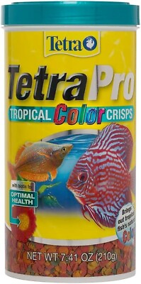 #ad Tetra Pro Tropical Color Crisps Fish Food With Natural Color Enhancers 7.41 Oz $14.89