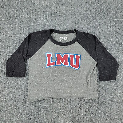 #ad LMU Lions Shirt Women Small Gray NCAA Graphic Short Sleeve Top Loyola Marymount $4.99
