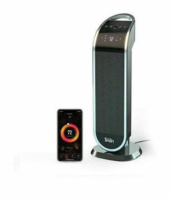 #ad ✳️ 🔥 Atomi Smart WiFi Portable Tower Space Heater 1500W Oscillating Black 🔥 $155.55