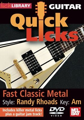 #ad Jamie Humphries Guitar Quick Licks Randy Rhoads Style Fast Classic New DVD $20.01