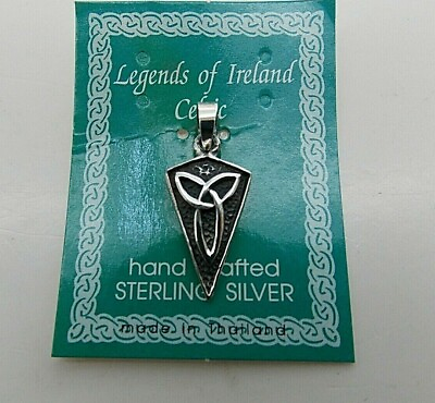 #ad Sterling Silver 925 Irish Celtic Pendant Only #SL75 $14.99