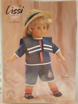 #ad LISSI Jamie 17quot; Boy Doll Blonde Hair Blue Eyes. Germany. Vintage 1993 $34.04