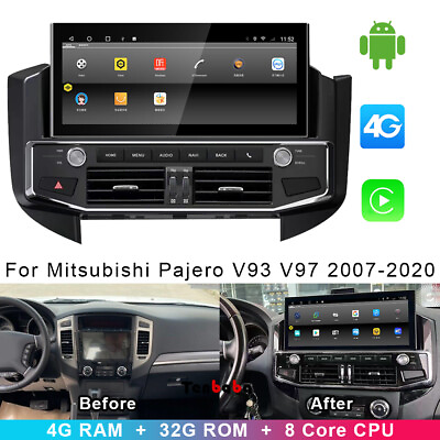 #ad For Mitsubishi Pajero V93 V97 2007 20 12.3#x27;#x27; Car GPS 4G32G Stereo Auto Carplay $805.91
