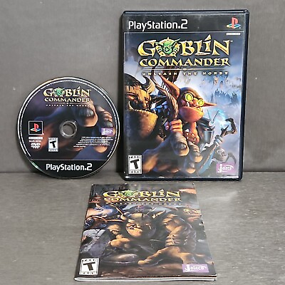 #ad Goblin Commander Unleash the Horde PS2 CIB Free Shipping Same Day $22.88