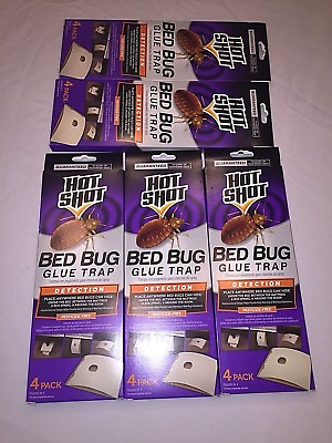 #ad 20 Count Hot Shot Early Bed Bug Infestation Detector Glue Trap 20 Traps $26.88