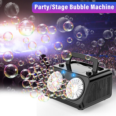 #ad Bubble Machine Automatic Bubble Blower 20000Bubbles Per Minute Bubble Maker New $16.99