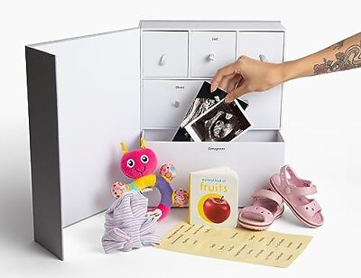 #ad Baby Keepsake Box Memory Milestone Storage Treasured Memories for Boy or ... $62.71