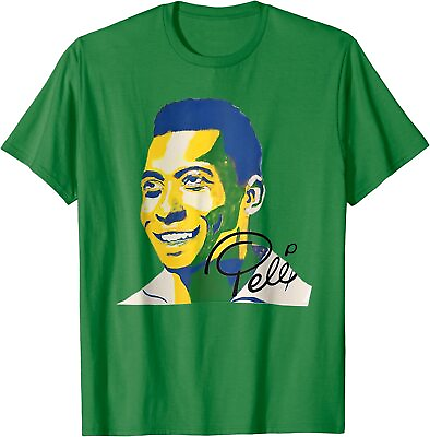 #ad Pele GOAT Brazil Player Rest In Peace Gift Flag Unisex T Shirt $19.99