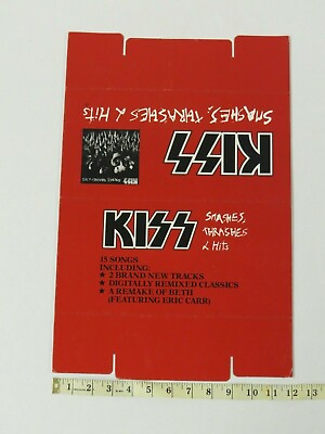 #ad KISS SMASHES THRASHES amp; HITS PROMOTIONAL TRIANGLE COUNTER DISPLAY MERCURY 1988 $350.00