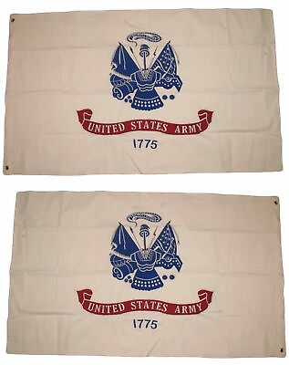 #ad 3x5 Embroidered US Army Emblem Double Sided 100% Cotton Flag 3#x27;x5#x27; $49.88
