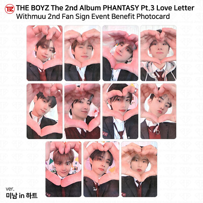 #ad The Boyz Phantasy Pt.3 Love Letter Withmuu 2nd Fan Sign Benefit Photocard KPOP $15.99