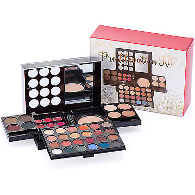#ad 38 Colors Makeup Palette Kit Eyeshadow Powder Blush Makeup Gift Sets for Women C $20.69