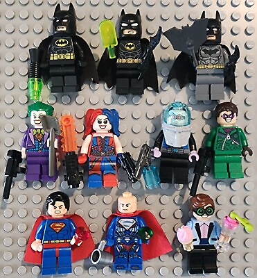 #ad Lego DC Minifigures Lot and Accessories $40.00
