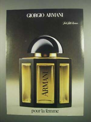 #ad 1984 Armani Perfume Ad Pour La Femme $16.99