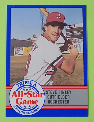 #ad 1988 ProCards Triple A All Star Game #AAA 29 STEVE FINLEY Rochester Red Wings $1.73
