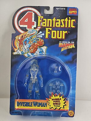 #ad Vintage Fantastic 4 Invisible Woman Action Figure Marvel Comics 1995 Retro $10.79