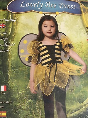 #ad Elf Fairy Lovely Bee Dress Costume Halloween Large Or 120 To 130 Cm￼ $6.70