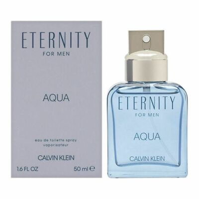 Eternity Aqua by Calvin Klein cologne for men EDT 1.6 oz New in Box $18.53