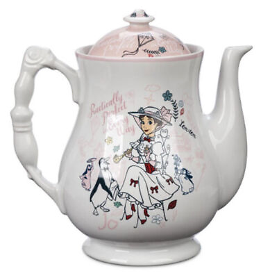 #ad Disney Mary Poppins Jolly Holiday Practically Perfect In Every Way Teapot New $51.32