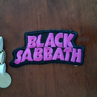 #ad Black Sabbath Patch Heavy Metal Rock Band Ozzy Embroidered Iron On 2.25x4.5” $5.00