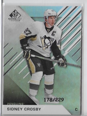 #ad 2016 17 SP Game Used Rainbow Player Age #1 Sidney Crosby 229 $24.49