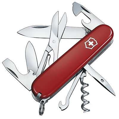 #ad Victorinox Swiss Army Climber Knife Red Blister Pack 1.3703.B1 NEW $31.99
