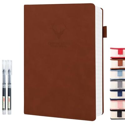 #ad UIRIO Lined Journal Notebook A5 Thick 360 Pages Wide Ruled Paper Hardcove $10.14
