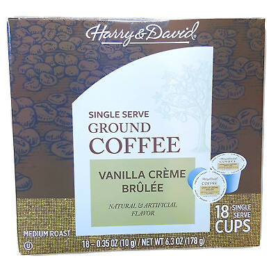 Harry amp; David Coffee K Cup Vanilla Creme Brulee 18ct $14.99