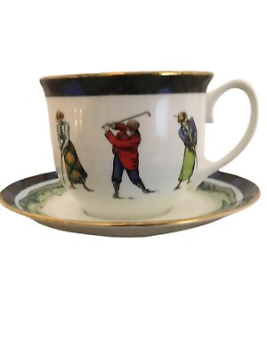 Vintage St Michael “For the Best Golfer “ St Michael Over Sized Cup Saucer $15.00