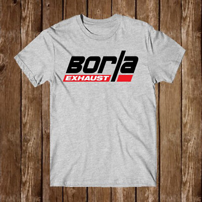 #ad BORLA Exhaust Men#x27;s Grey T Shirt Size S 5XL $20.99
