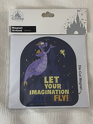 #ad Figment Let Your Imagination Fly Fridge Car Magnet Disney Parks $24.99