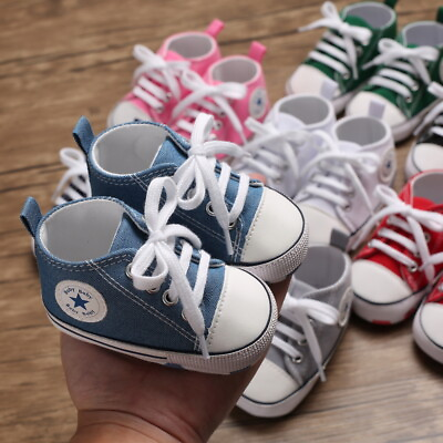 Classic Newborn Baby Boy Girl Crib Shoes Infant Sneakers Casual Shoes Size 1 2 3 $5.99