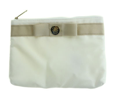 #ad Guerlain Women#x27;s White Cosmetic Bag New $8.99