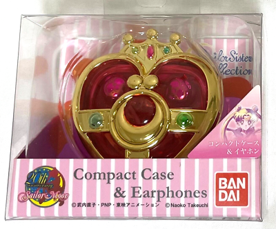 #ad Sailor Moon 20th Anniversary Crisis Moon Compact Case and Earphones F S $49.00