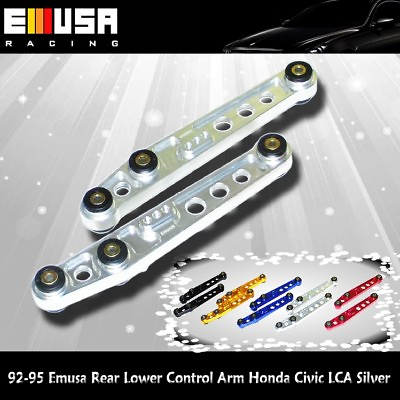 #ad EMUSA Rear Lower Control Arm FOR 94 01 Acura Integra 88 95 Honda Civic Silver $949.99