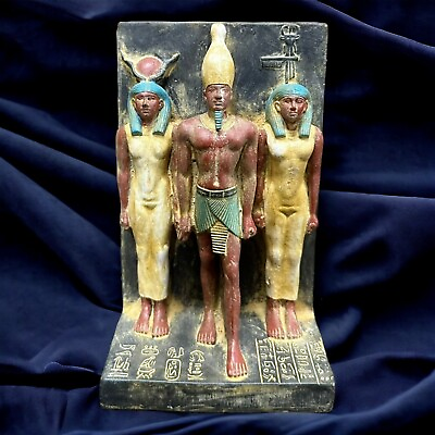 #ad Rare Ancient Egyptian Statues Amun Ra Hathor Seshat Egyptian Pharaonic BC $145.00
