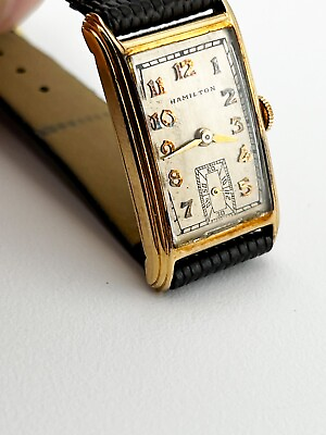 #ad HAMILTON Sherwood 14k Yellow Gold Vintage Mechanical Watch 43mm $699.99