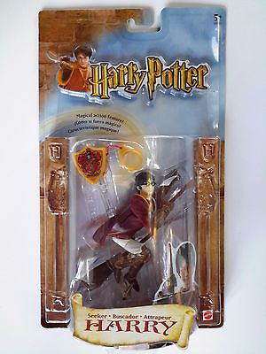 #ad Harry Potter SEEKER HARRY Quidditch Playing Nimbus 2000 ACTION FIGURE Mint $15.99