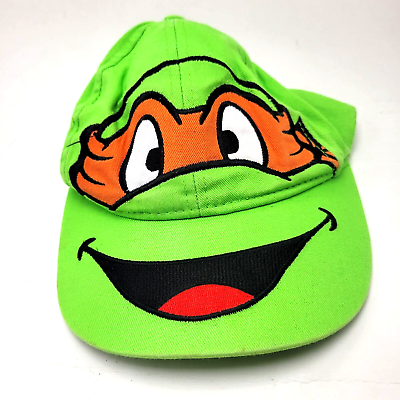 #ad TMNT Teenage Mututant Ninja Turtles Toddler Hat Green Strapback Michaelangel G5D $8.99