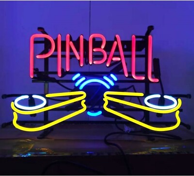 New Pinball Machine Video Game Room Neon Light Sign 17quot;x14quot; Beer Gift Lamp Bar $133.09