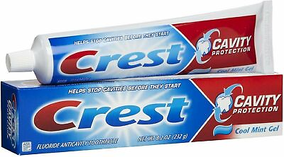 #ad Crest Fluoride Anticavity Toothpaste Cavity Protection Cool Mint 8.2oz 10 Pack $42.28