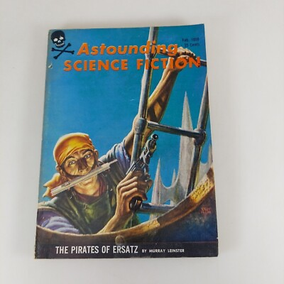 #ad Astounding Science Fiction Feb 1959 Frank Herbert Calvin M Knox $5.99