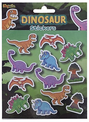 #ad Dinosaur Sticker Sheets Pinata Toy Loot Party Bag Fillers Birthday Kids GBP 3.49