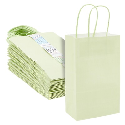 25 Pack Small Gift Bags with Handles for Presents Paper Bag 9 x 5.5 x 3 In $17.99