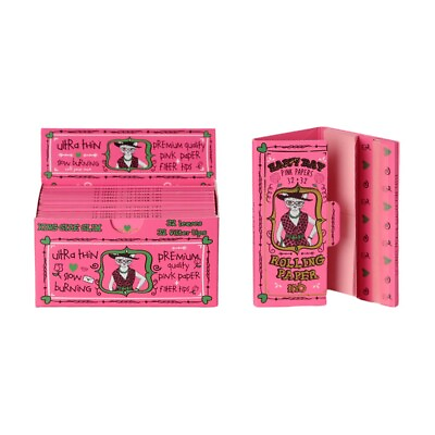 #ad Valentine#x27;s Day Gift Pink Rolling Paper with Tips King Size Slim 108mm 12 Packs $17.24