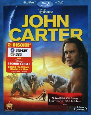 #ad John Carter New Blu ray Bonus DVD Dolby Digital Theater System Dubbed Su $14.27